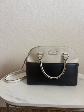 kate spade Two-Tone Dome Purse - Black & Cream